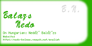 balazs nedo business card